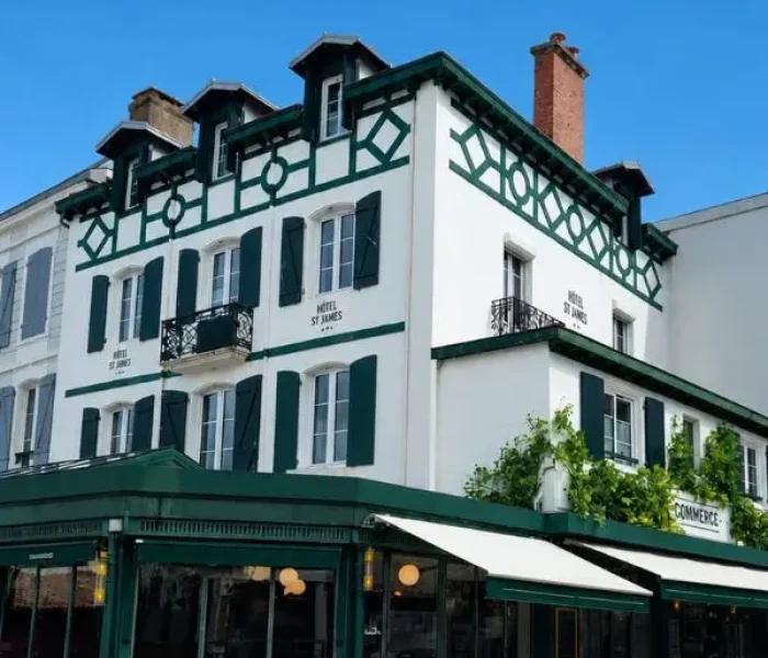 Vue extérieur de l'hôtel Saint James à Biarritz